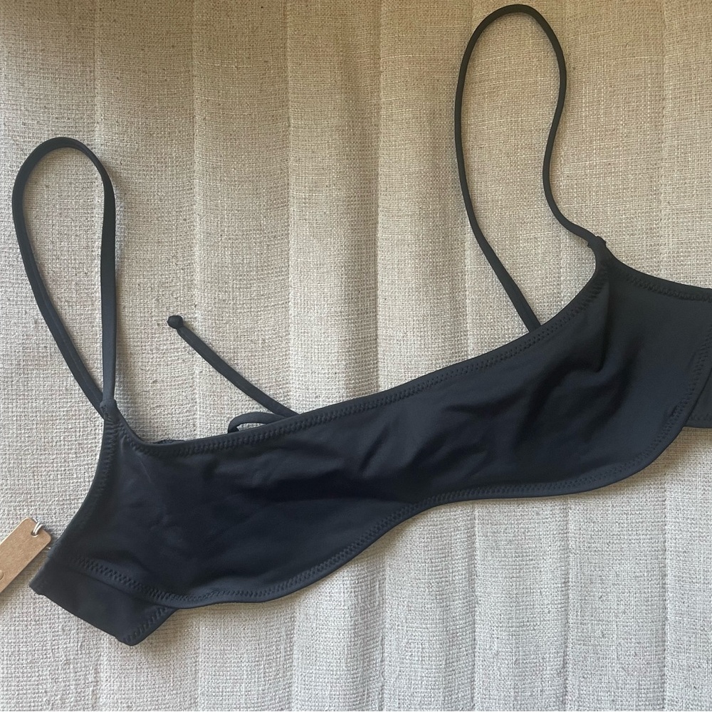 NWT SKIMS Micro Scoop Tie Bikini Top